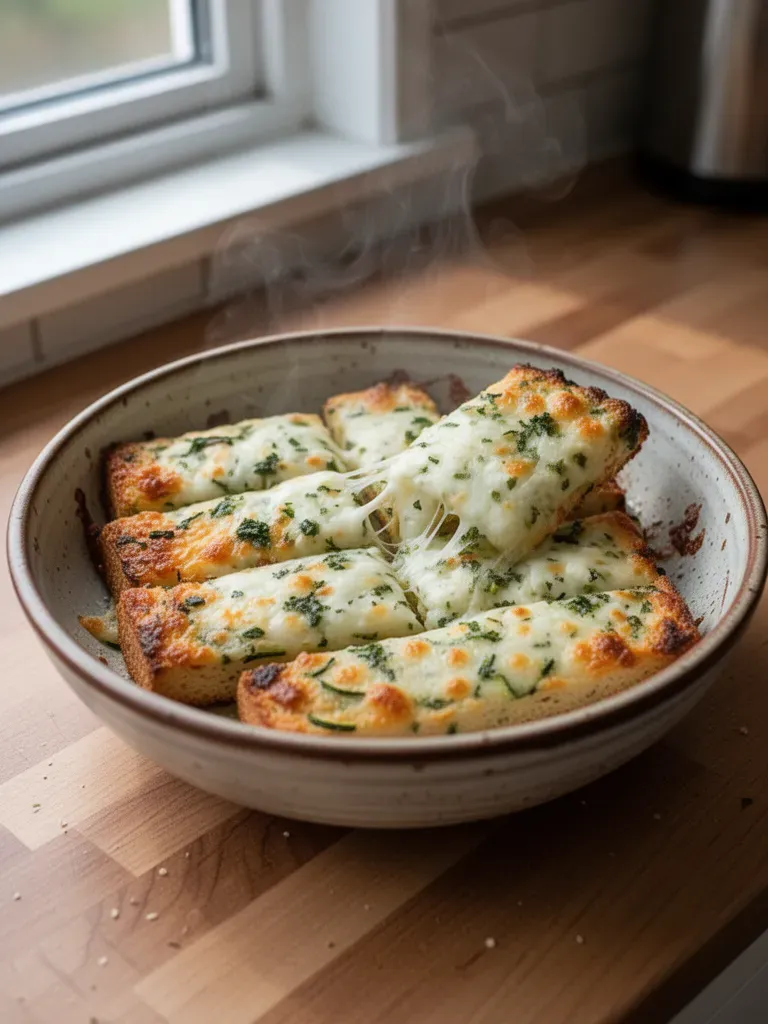 Cheesy Zucchini Breadsticks