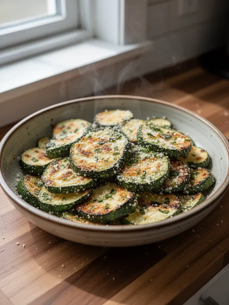 Garlic Parmesan Roasted Zucchini