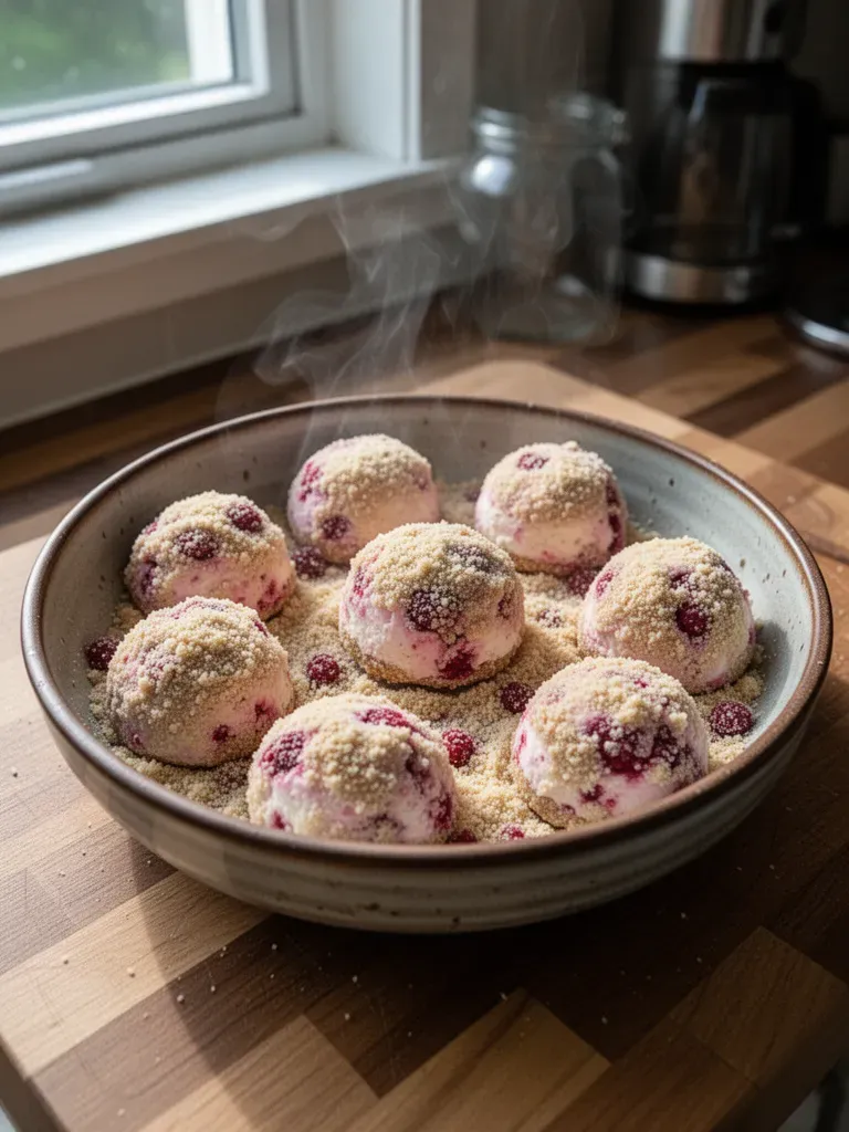 No Bake Raspberry Cheesecake Bites