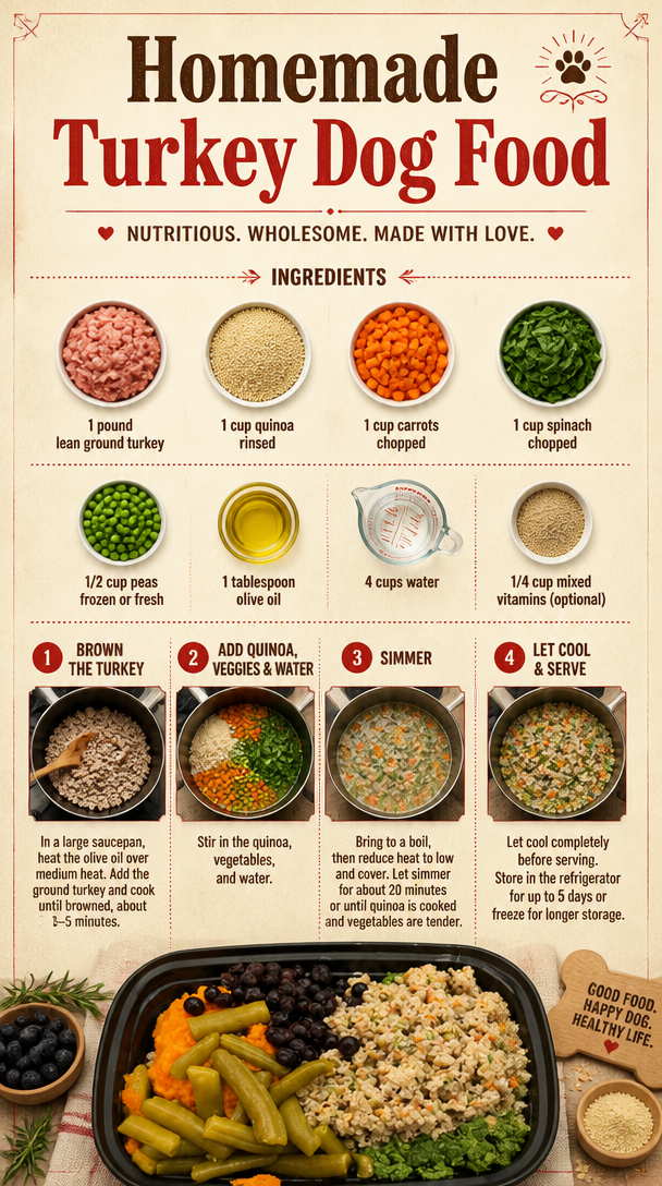 Homemade Turkey Dog Food
