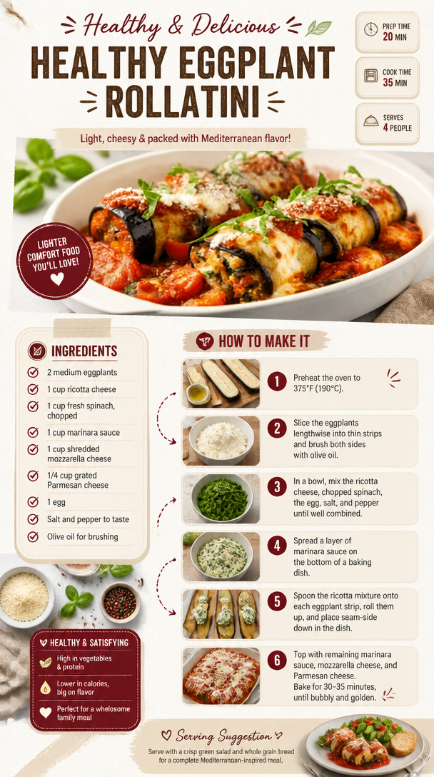 Healthy Eggplant Rollatini