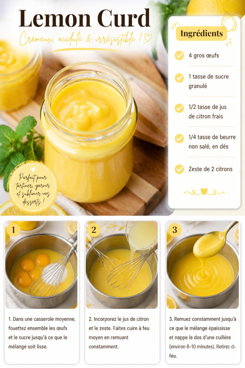 Lemon Curd in French is "Crème de Citron".