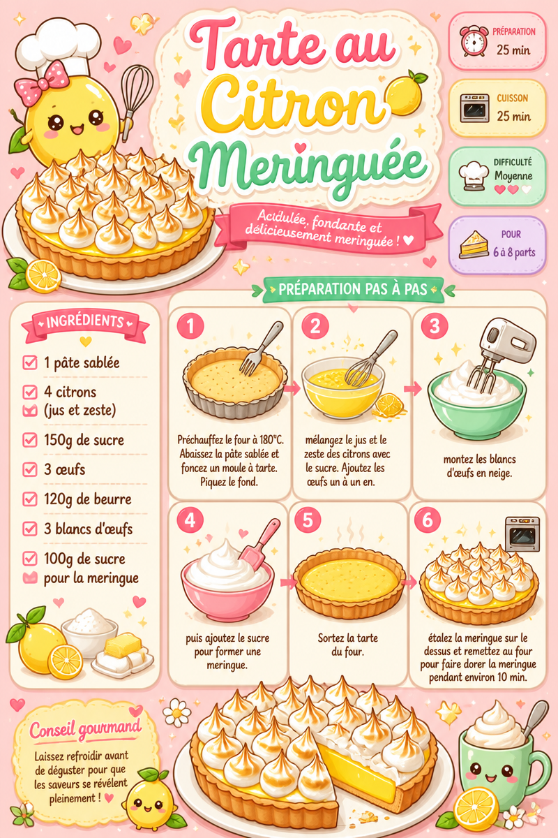 Tarte au Citron Meringuée