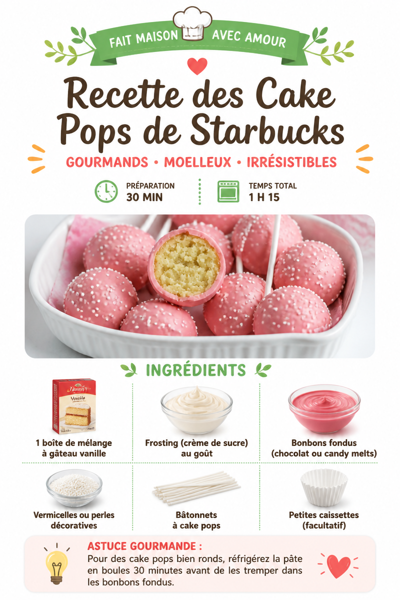 Recette des Cake Pops de Starbucks