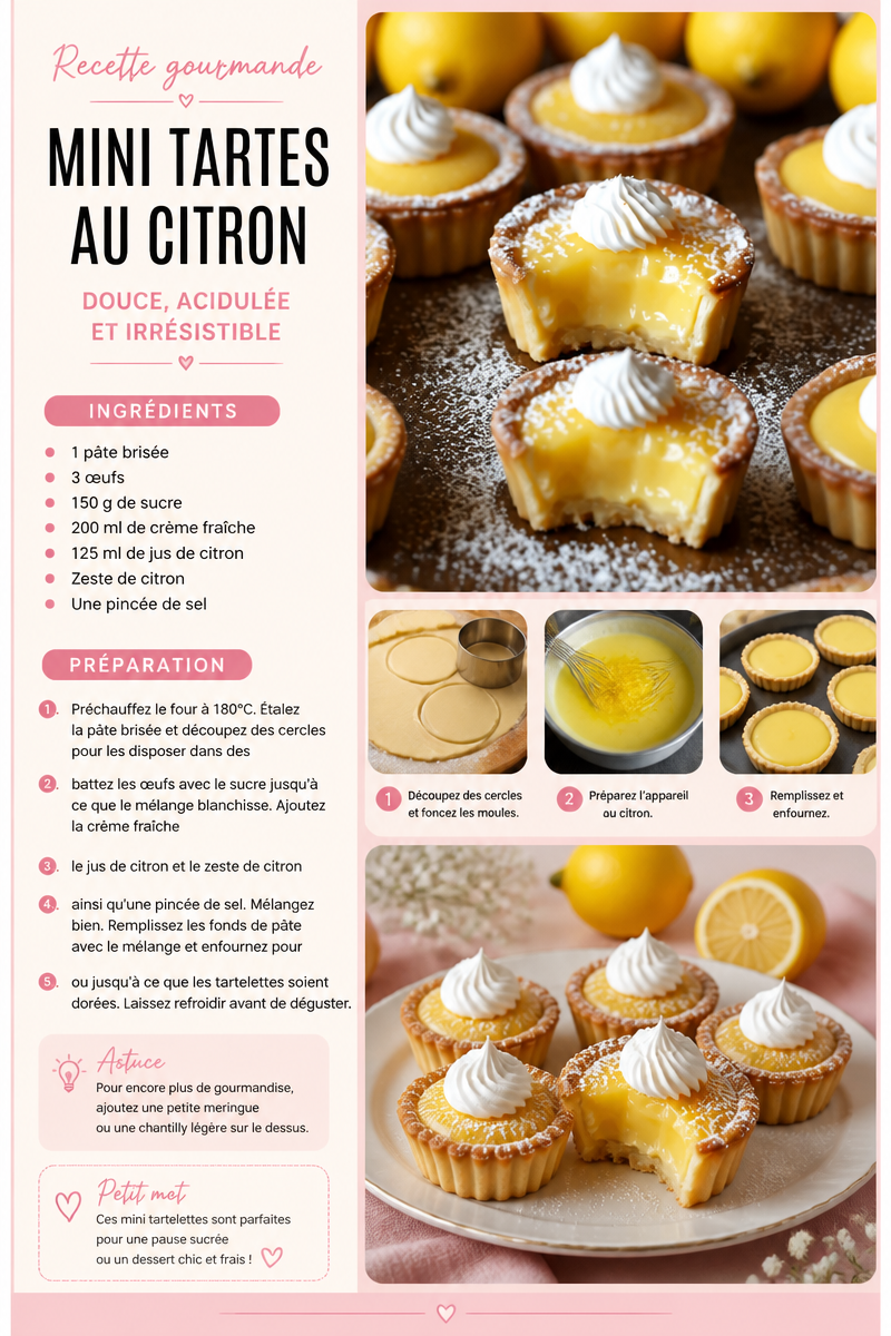 Mini Tartes au Citron