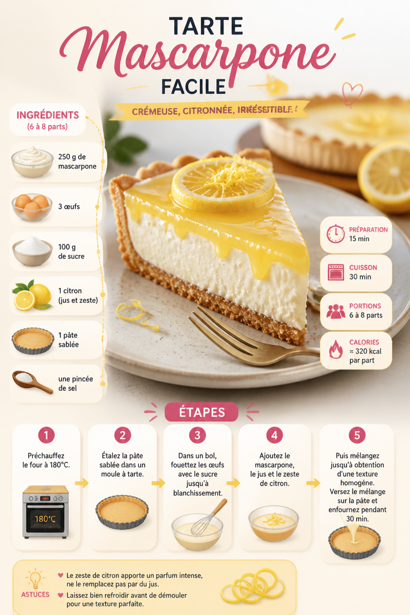 Tarte Mascarpone Facile