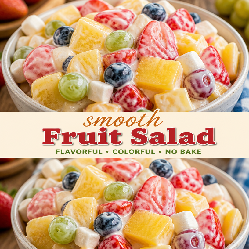 Salade de fruits crémeuse