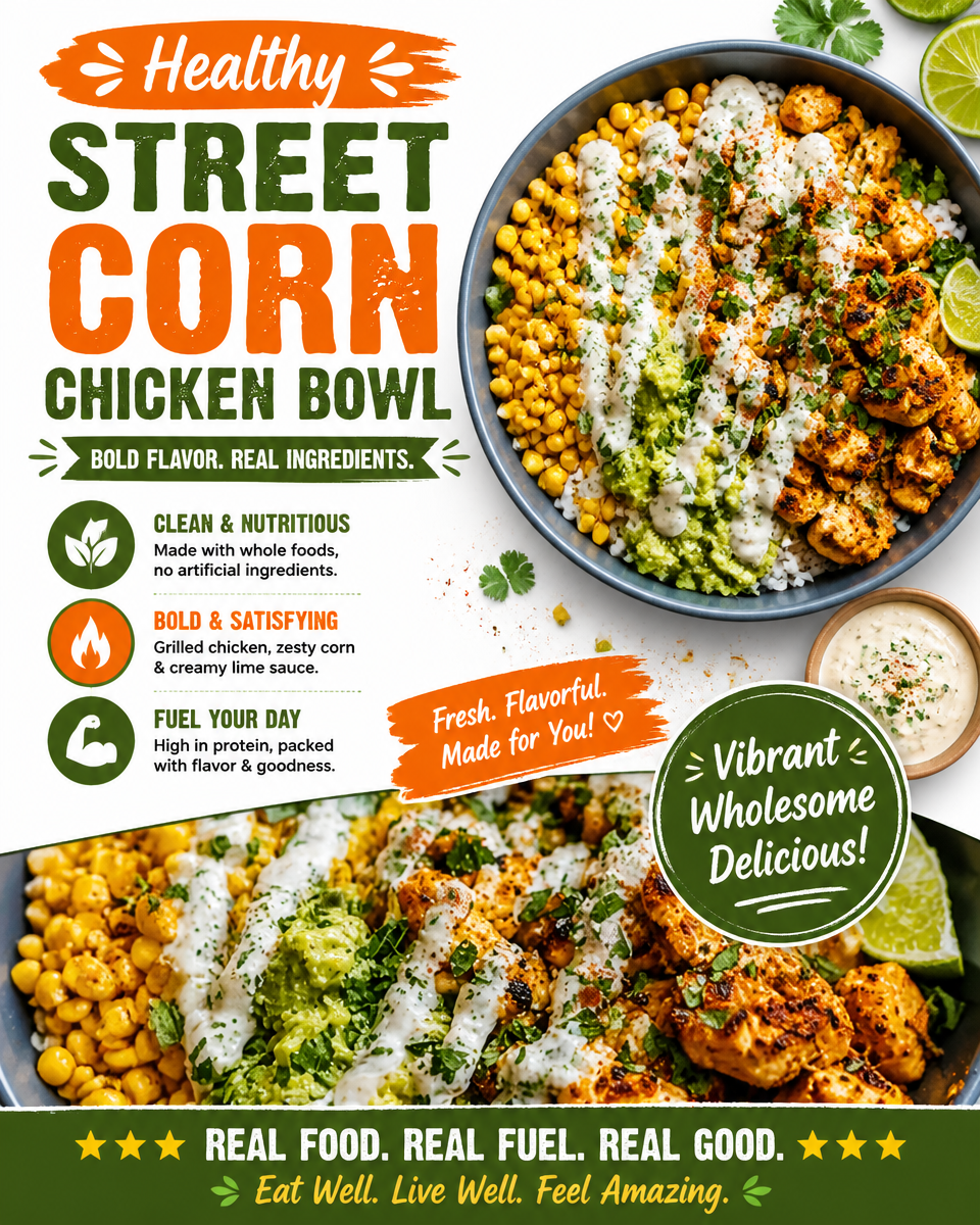 Healthy Street Corn Chicken Bowl