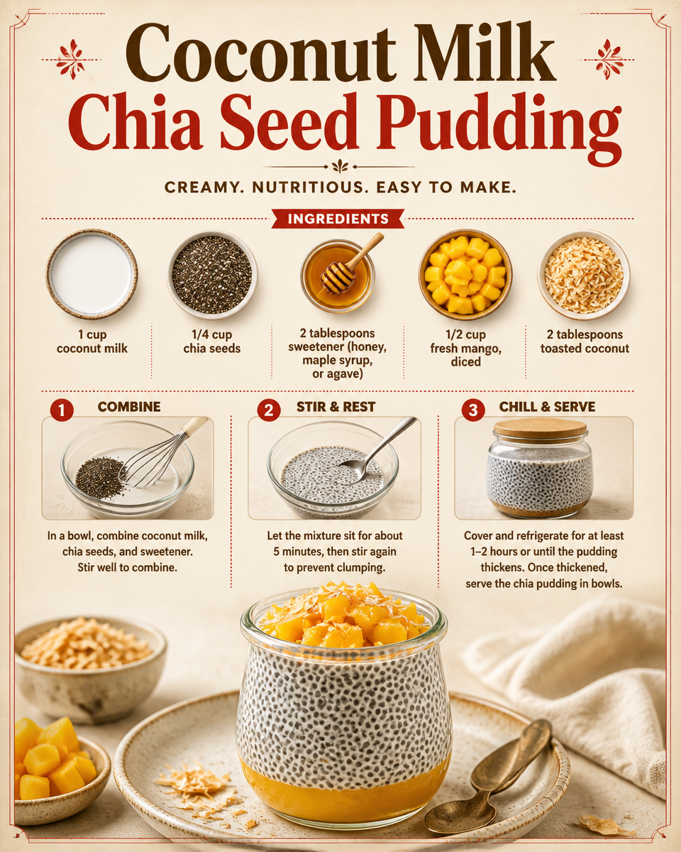 Coconut Milk Chia Seed Pudding