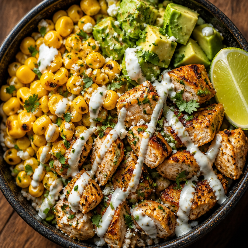 Healthy Street Corn Chicken Bowl