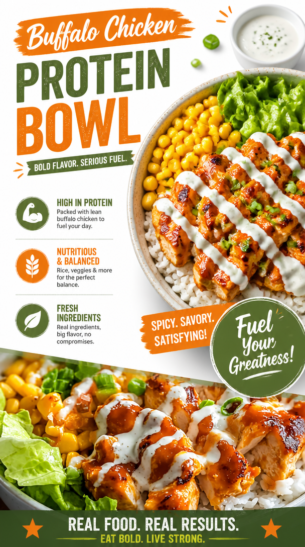 Buffalo Chicken Protein Bowl