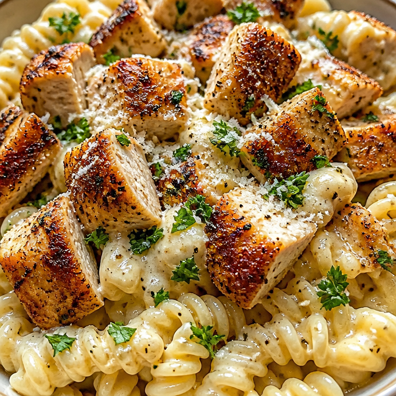 High Protein Garlic Parmesan Pasta Bowls
