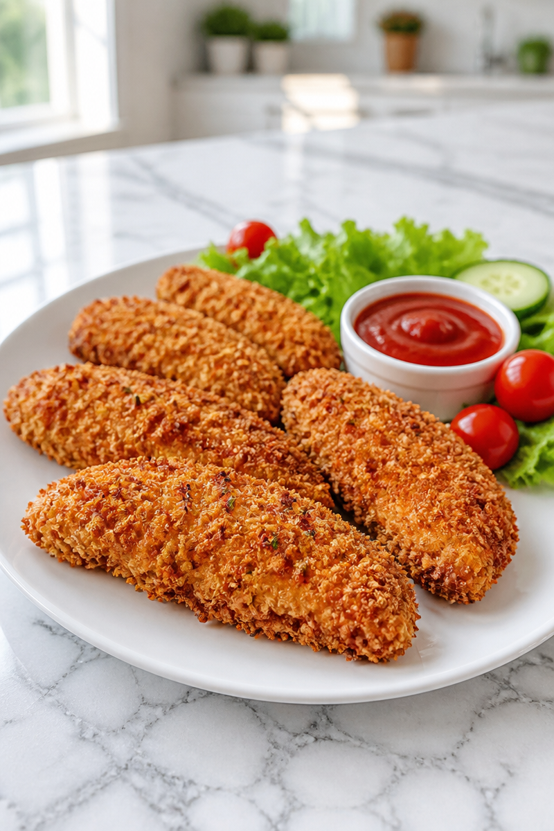 Crispy Air Fryer Halal Chicken Tender Lunch Crispy Air Fryer Halal Chicken Tender Lunch