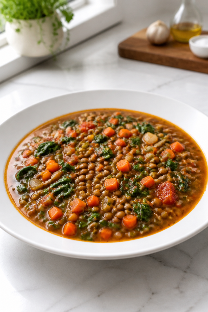 Hearty Homemade Lentil And Vegetable Soup Recipe Hearty Homemade Lentil And Vegetable Soup Recipe