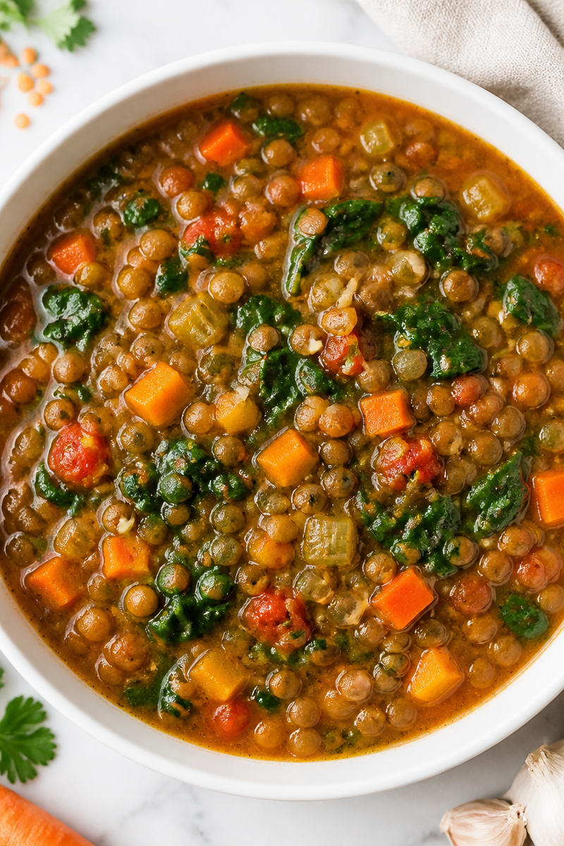 Hearty Homemade Lentil And Vegetable Soup Recipe Hearty Homemade Lentil And Vegetable Soup Recipe