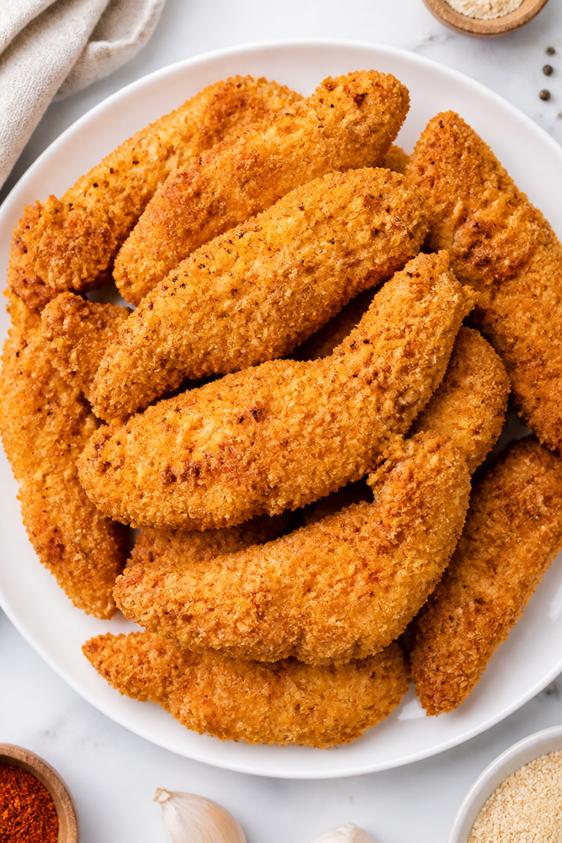 Crispy Air Fryer Halal Chicken Tender Lunch Crispy Air Fryer Halal Chicken Tender Lunch