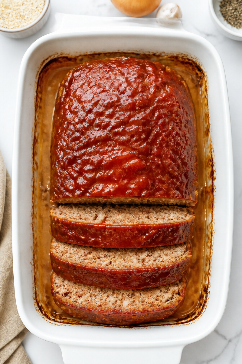 Classic Brown Sugar Glazed Turkey Meatloaf Dinner