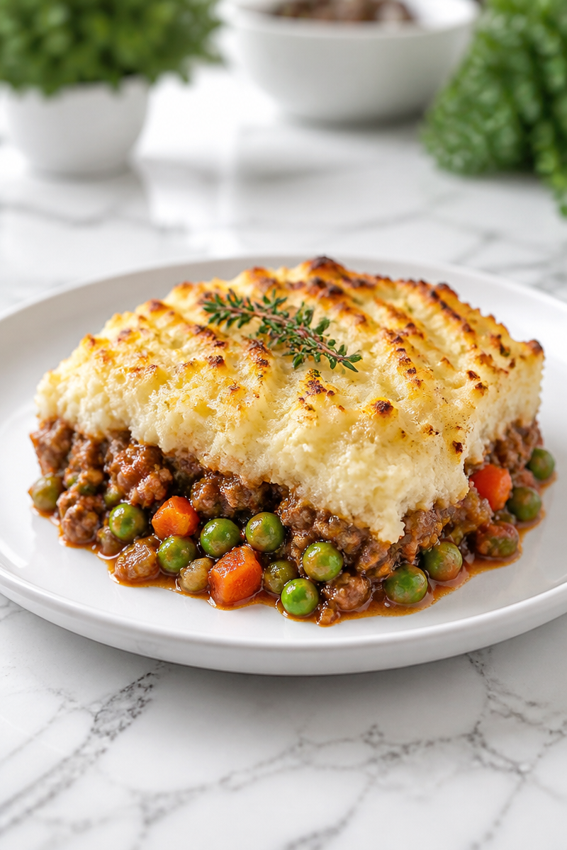 Cozy Ground Beef And Mash Cottage Pie Dinner