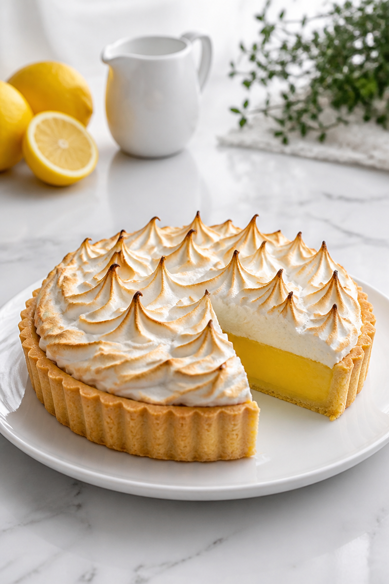 Classic French Lemon Meringue Tart Dessert 5 Classic French Lemon Meringue Tart Dessert