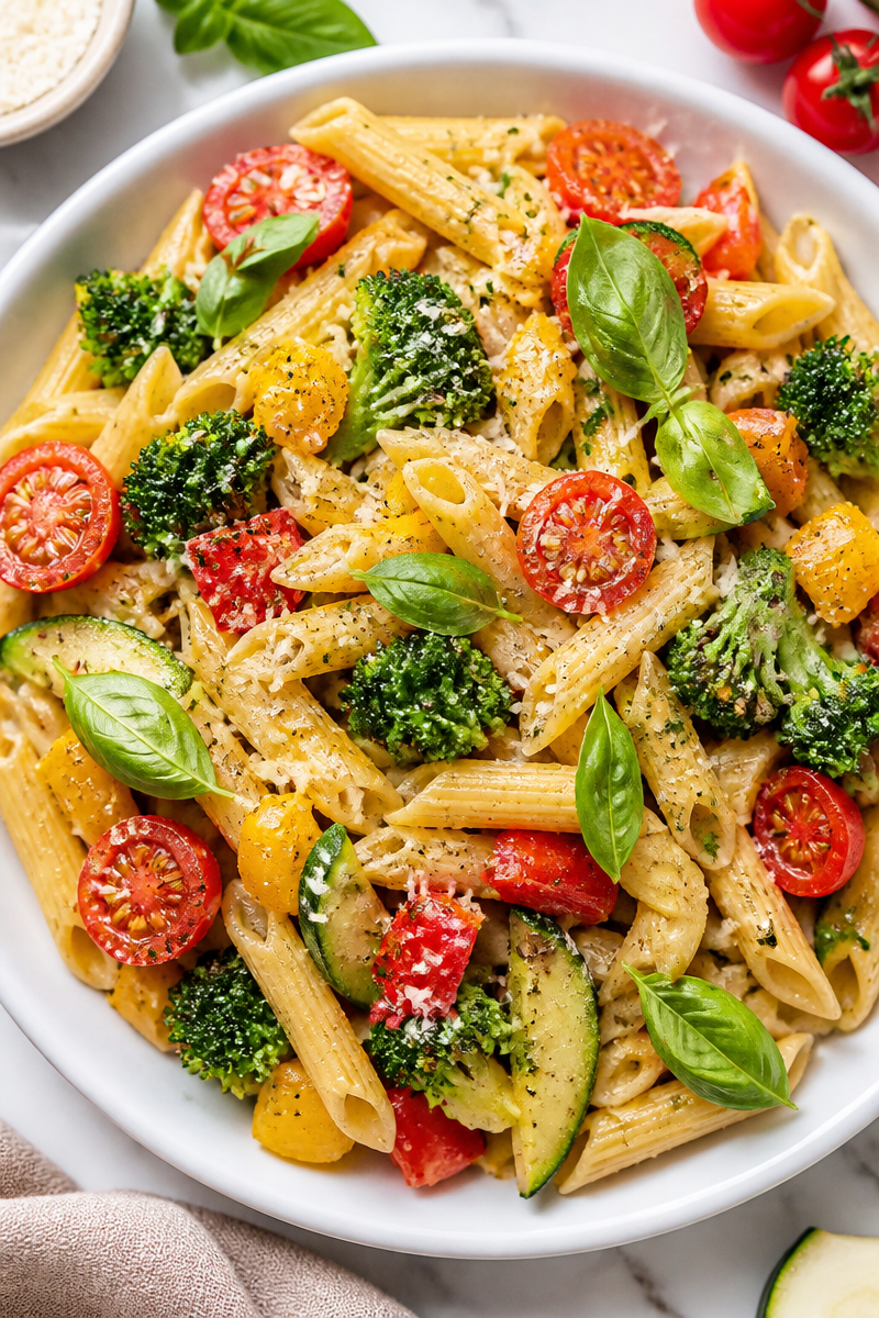 Healthy Vegetable And Parmesan Pasta Primavera Dinner 6 Healthy Vegetable And Parmesan Pasta Primavera Dinner
