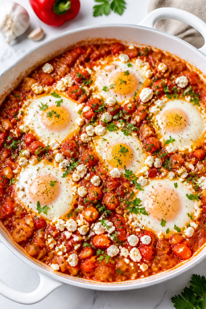 Classic Mediterranean Shakshuka Baked Egg Breakfast 6 Classic Mediterranean Shakshuka Baked Egg Breakfast