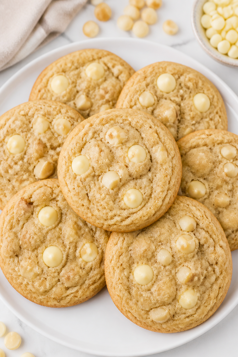 Soft Chewy White Chocolate Macadamia Nut Cookie 6 Soft Chewy White Chocolate Macadamia Nut Cookie