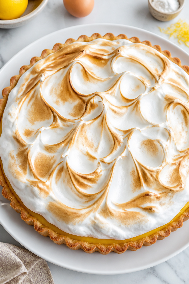 Classic French Lemon Meringue Tart Dessert 6 Classic French Lemon Meringue Tart Dessert