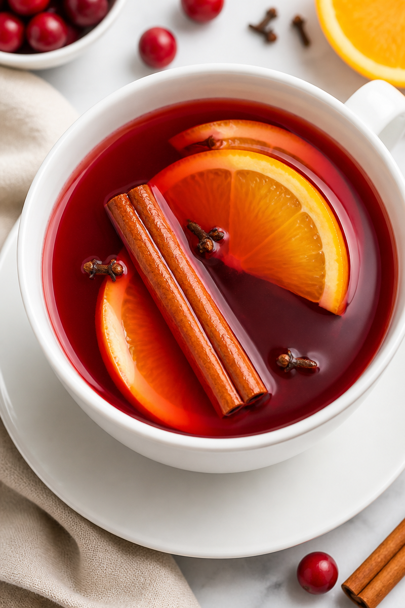Warm Spiced Cranberry And Orange Tea Drink 6 Warm Spiced Cranberry And Orange Tea Drink