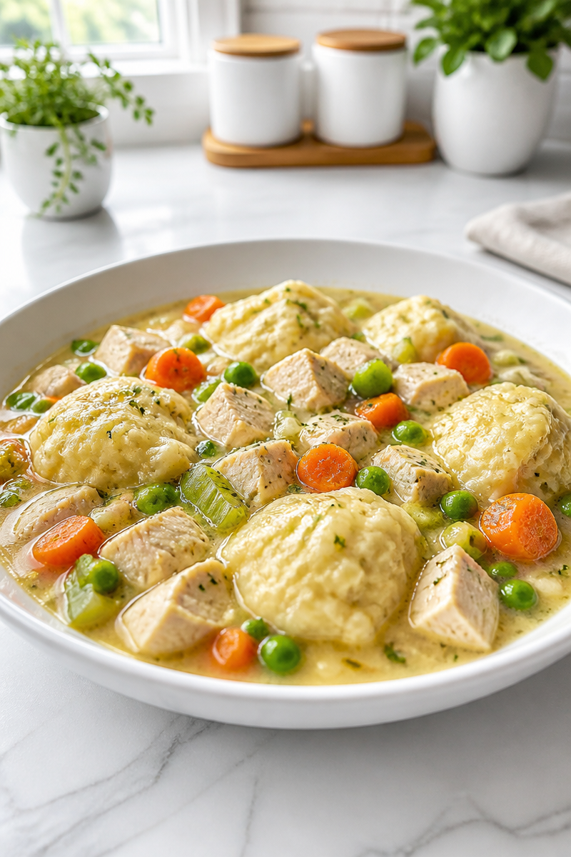 Cozy One Pot Chicken And Dumpling Stew