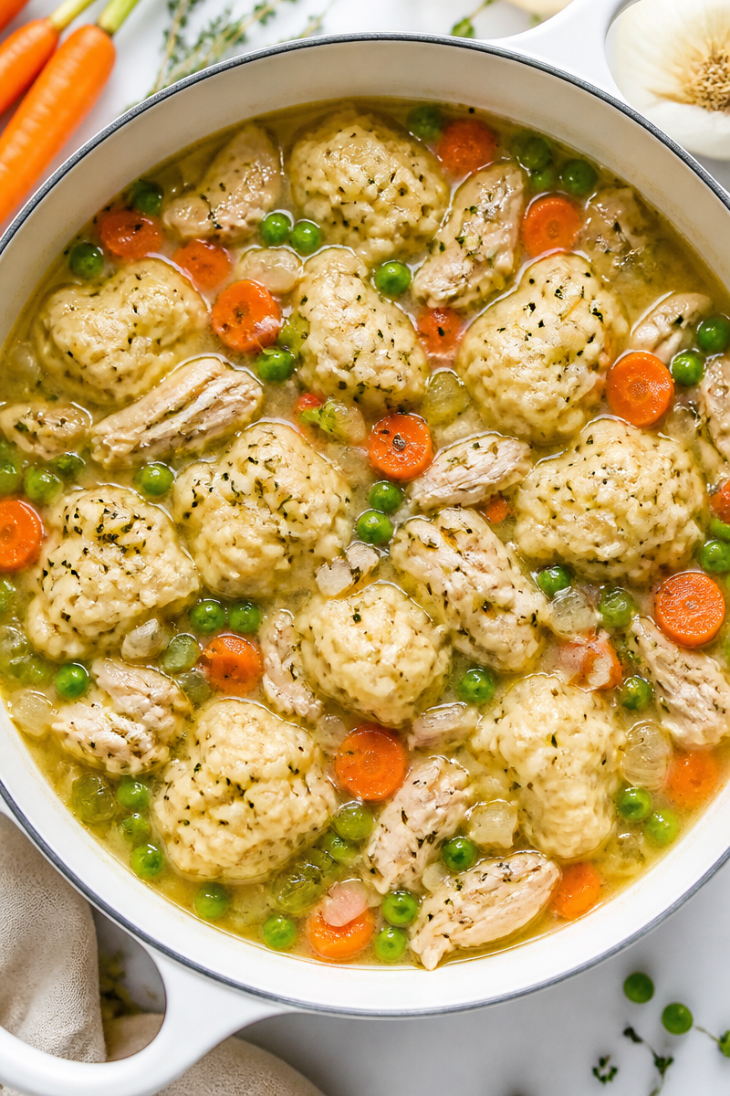 Cozy One Pot Chicken And Dumpling Stew