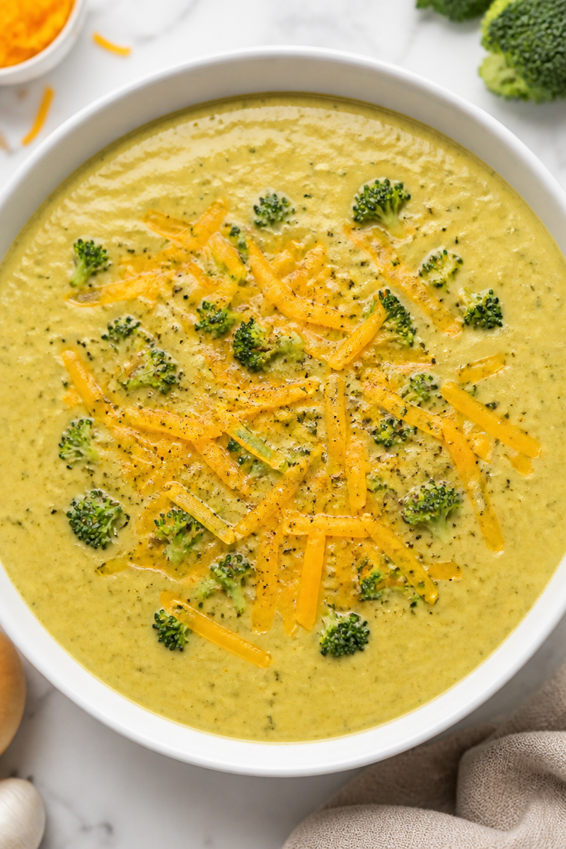 Rich And Creamy Broccoli Cheddar Soup Recipe