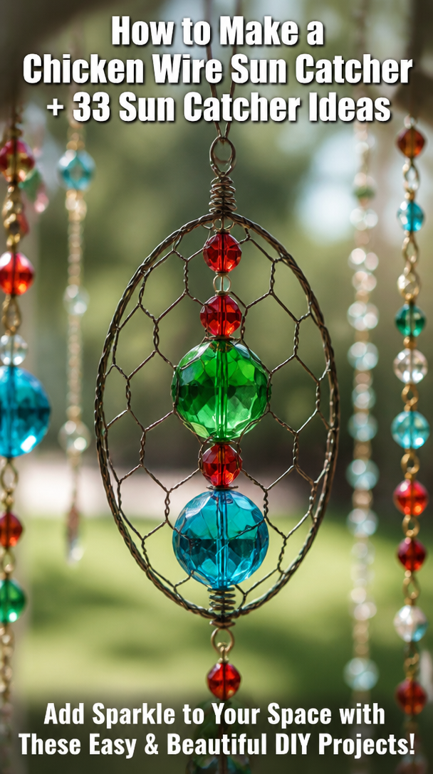 How to Make a Chicken Wire Sun Catcher + 33 Sun Catcher Ideas
