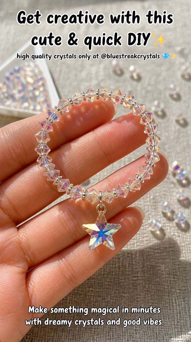 Get creative with this cute & quick DIY✨ high quality crystals only at @bluestreakcrystals 💎✨