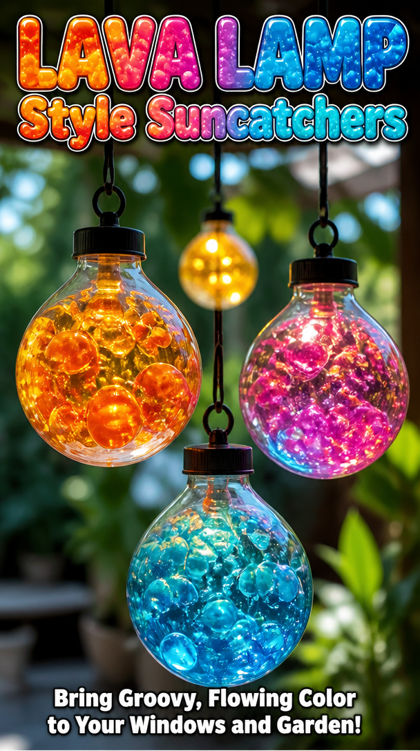 Lava Lamp Style Suncatchers