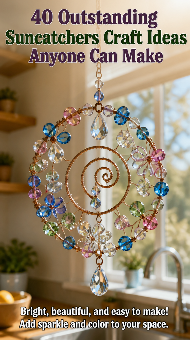 40 Outstanding Suncatchers Craft Ideas Anyone Can Make