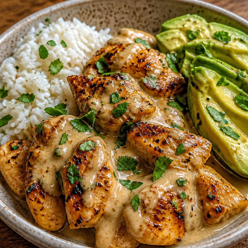 Easy Coconut Chicken Rice Bowl