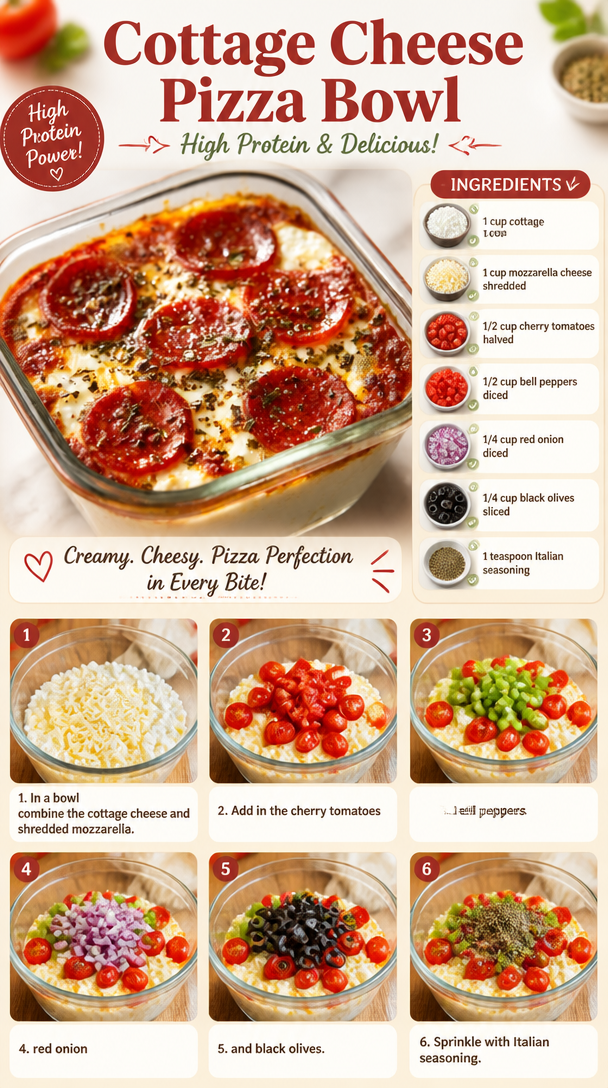 Cottage Cheese Pizza Bowl