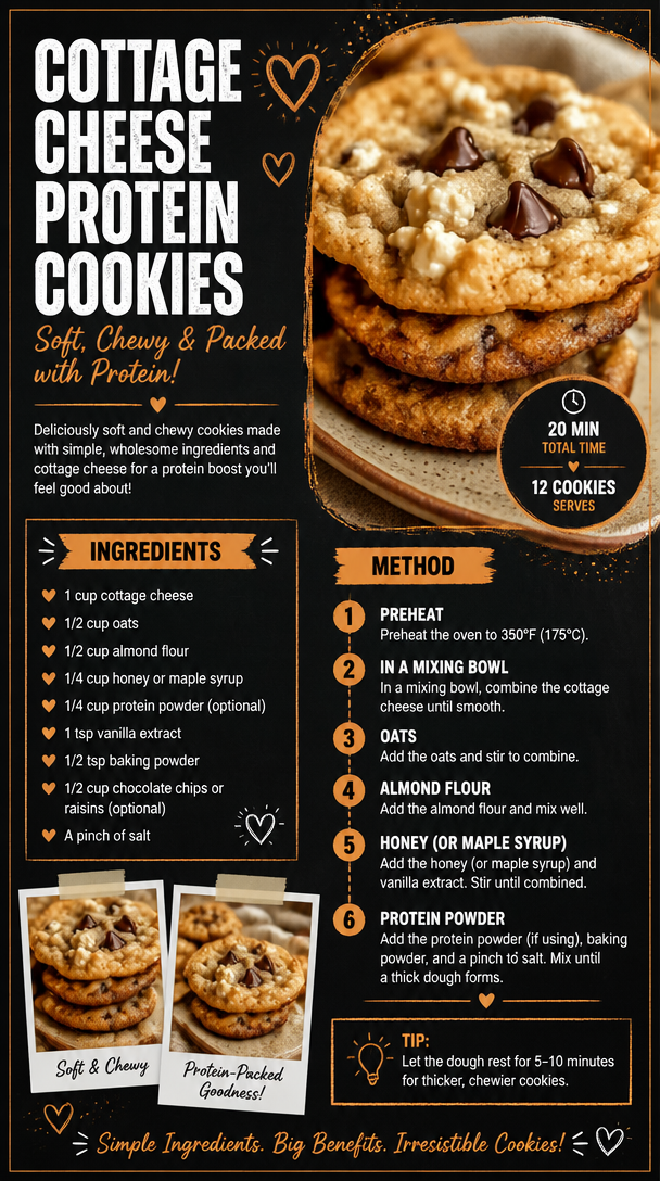 Cottage Cheese Protein Cookies