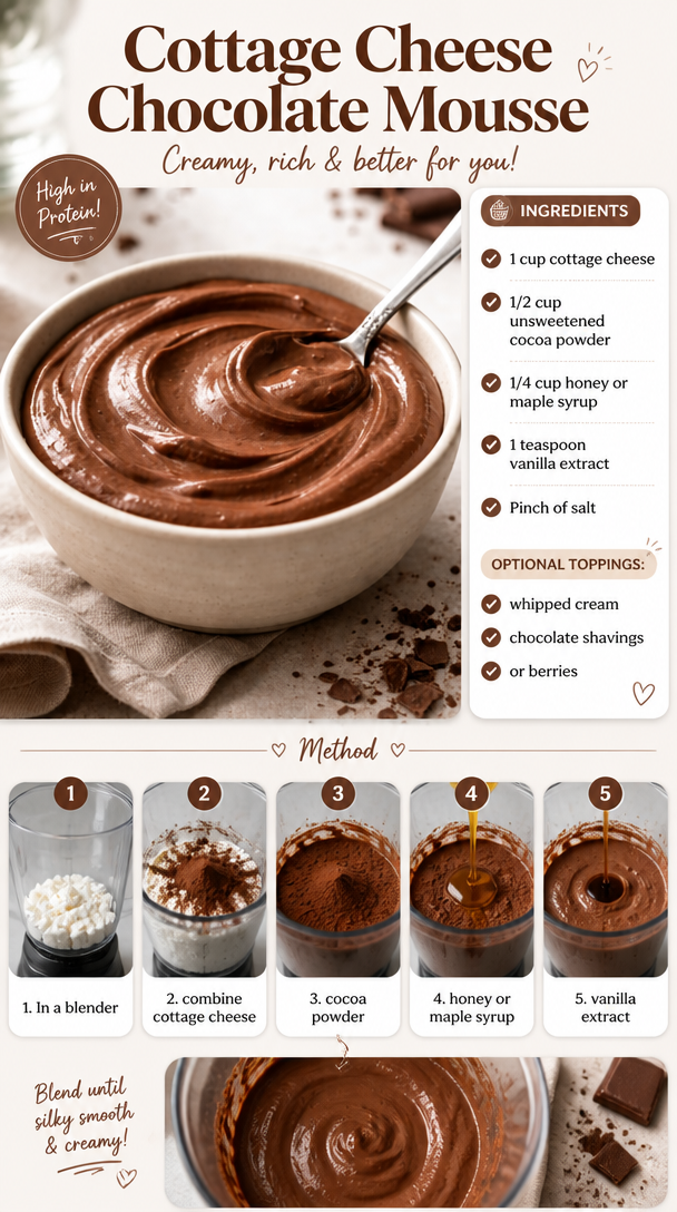 Cottage Cheese Chocolate Mousse