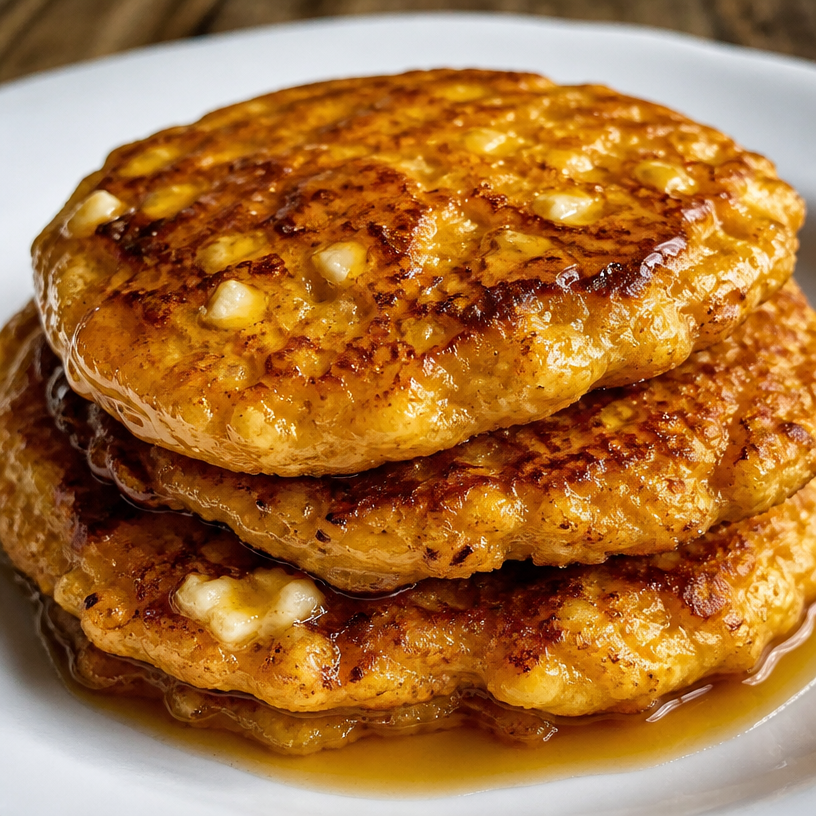 Fluffy Pumpkin Cottage Cheese Pancakes