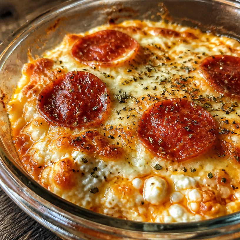 Cottage Cheese Pizza Bowl