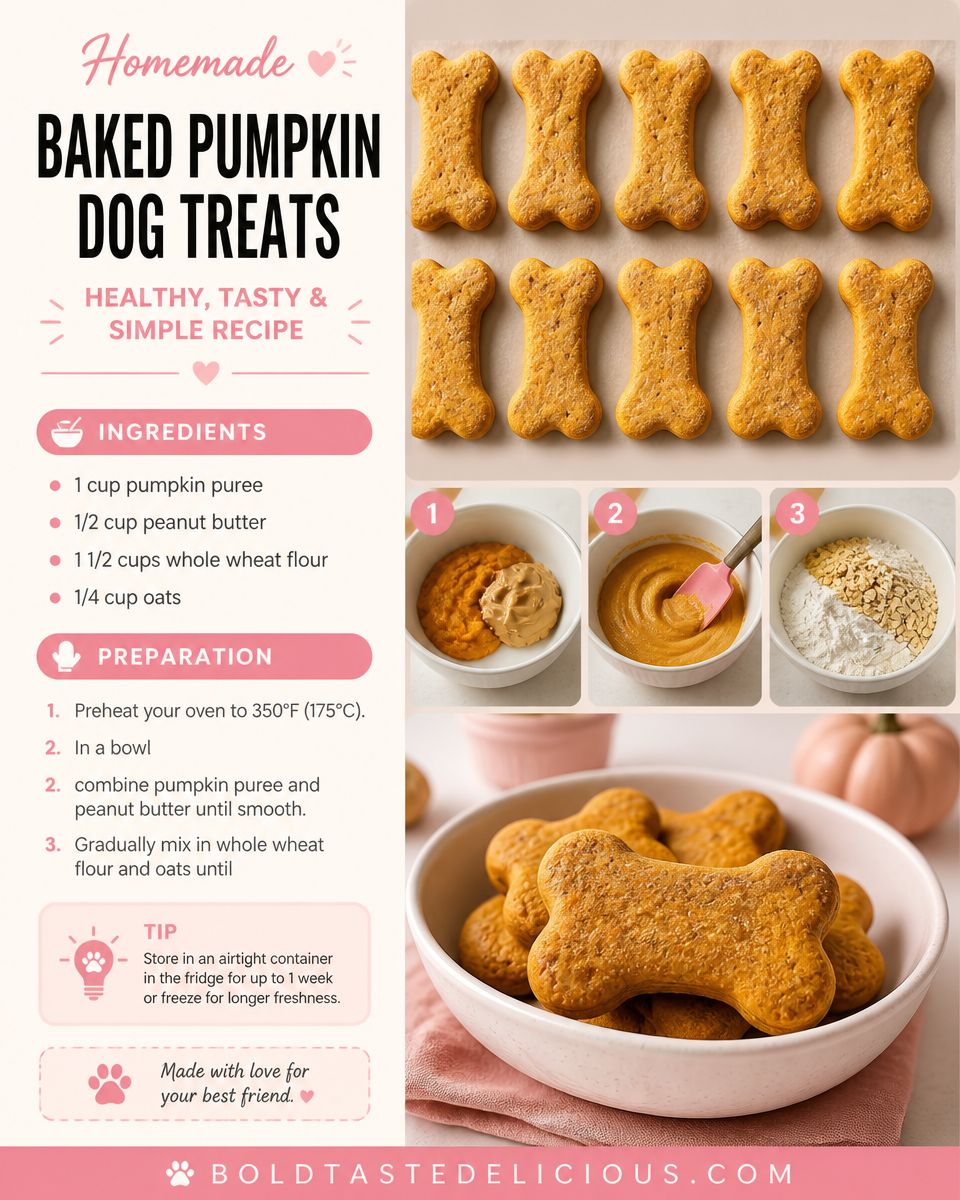 Baked Pumpkin Dog Treats