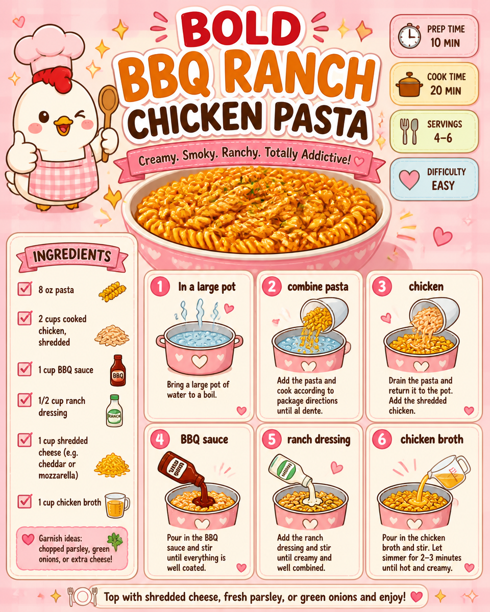 Bold BBQ Ranch Chicken Pasta