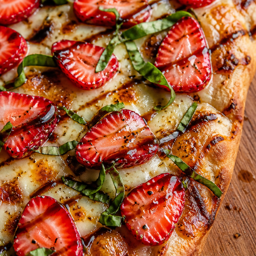 The BEST Strawberry Pizza