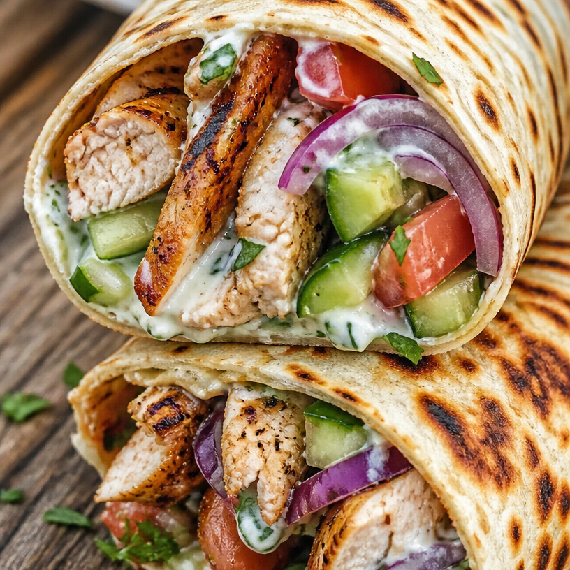 Greek Chicken Wraps