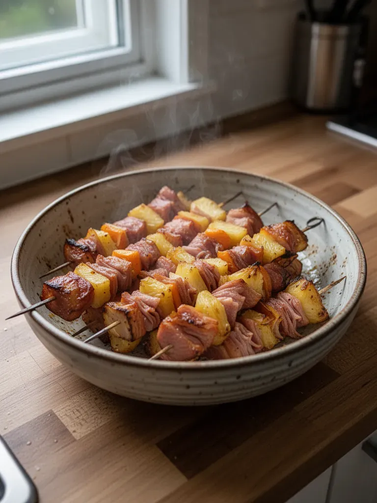 Ham and Pineapple Skewers