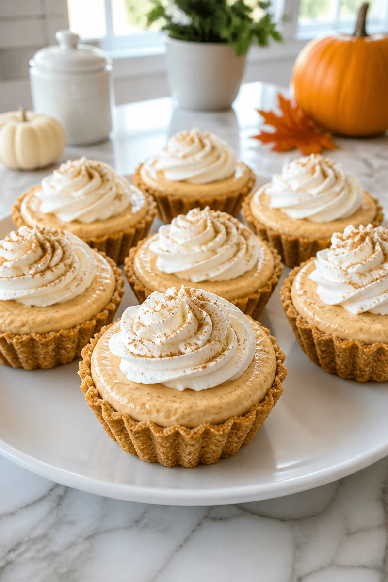 Mini No Bake Pumpkin Spice Cheesecake Tart Mini No Bake Pumpkin Spice Cheesecake Tart