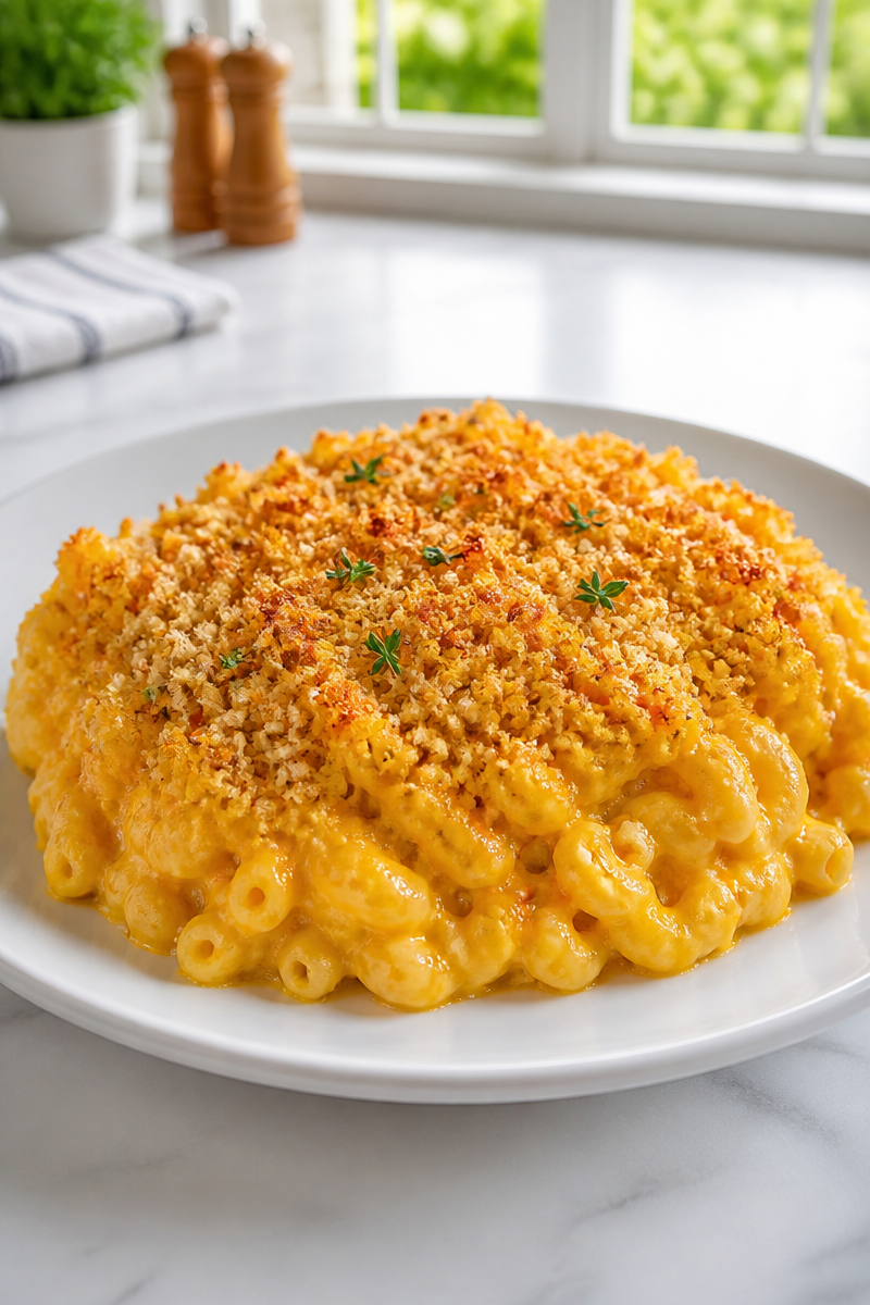Creamy Baked Butternut Squash Macaroni And Cheese