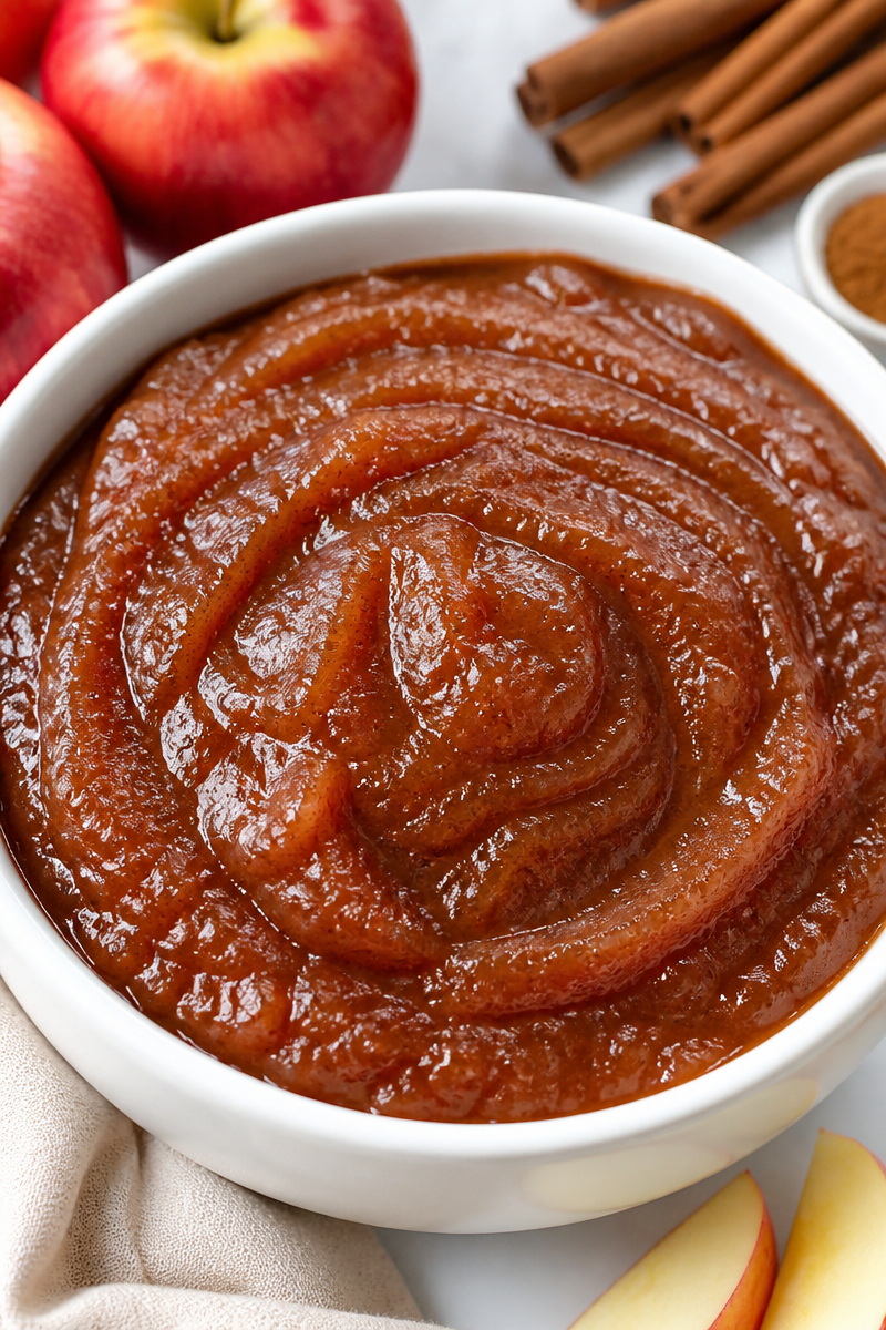 Slow Cooker Homemade Spiced Apple Butter Spread