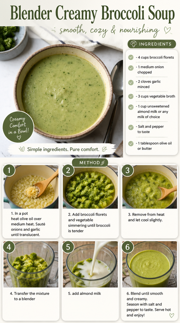 Blender Creamy Broccoli Soup